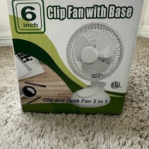 6 Inch Clip Fan with Base